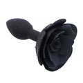 A-GUSTO Rose Πρωκτικό Plug Σιλικόνης Μαύρο