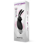 LATETOBED Hopye Rabbit Δονητικό Bullet Σιλικόνης Μαύρο