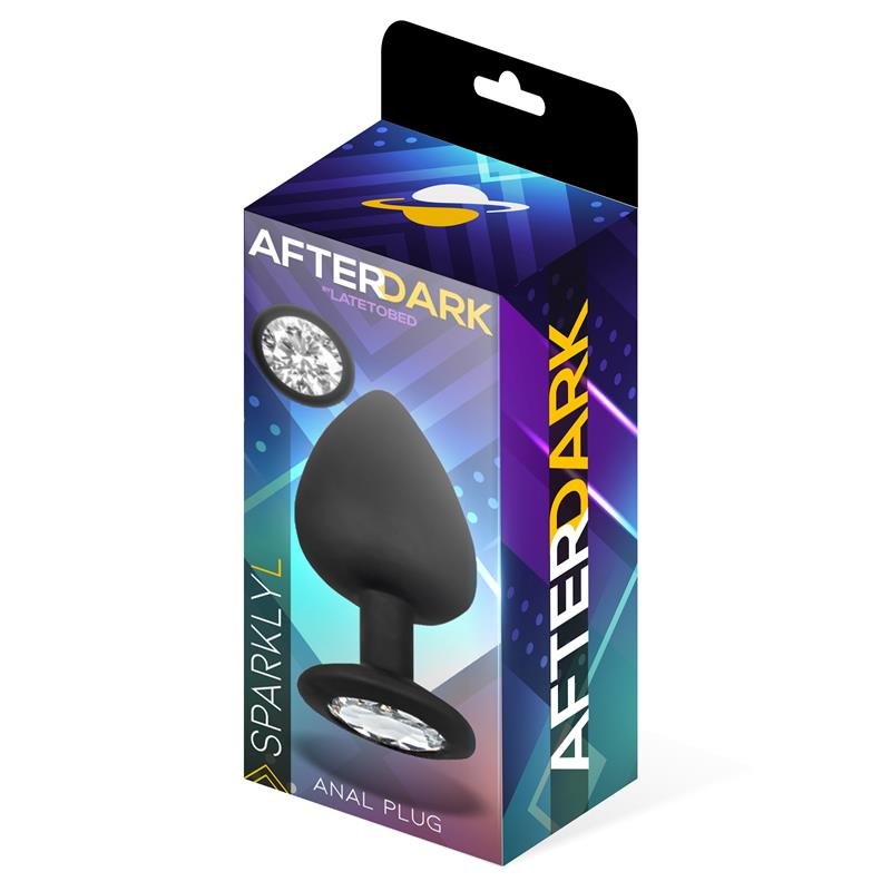 AFTERDARK Sparkly Πρωκτικό Βύσμα με Κόσμημα Σιλικόνης Μέγεθος L – 9,5 cm x 4,5 cm